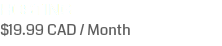 HOSTING $19.99 CAD / Month